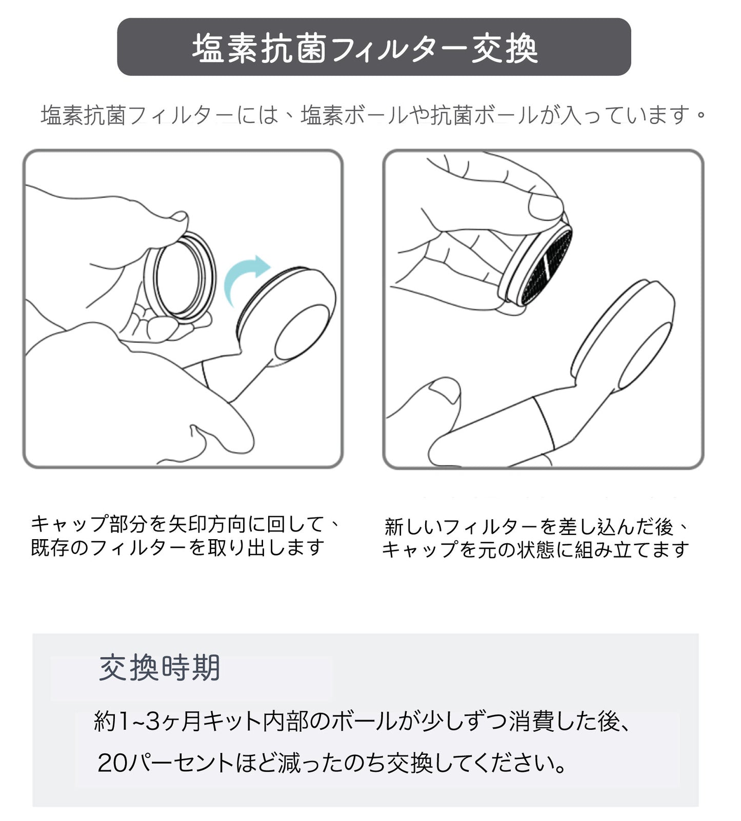 ワイドシャワーヘッド緑泥塩除去シャワーヘッド